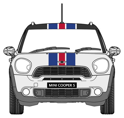 Hasegawa Models 20532 Mini Crossover “Union Jack Part 2”  1:24 SCALE MODEL KIT