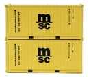 Jacksonville Terminal Company N 205461 20' Standard Height Containers with Magnetic System, MSC (Set
