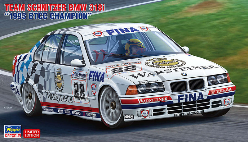 Hasegawa Models 20551  Team Schnitzer BMW 318i “1993 BTCC Champion” 1:24 SCALE MODEL KIT