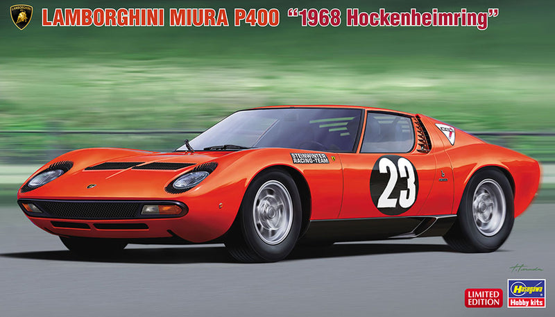 Hasegawa Models 20567 Lamborghini Miura P400 “1968 Hockenheimring” 1:24 SCALE MODEL KIT