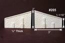Monroe Models 205 Abut Wings Random Stone 2/Pack, N Scale