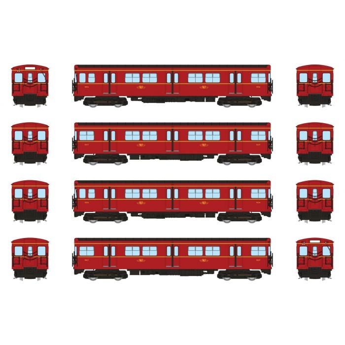 PREORDER Rapido HO 206001 Toronto G-Class Subway A-B-B-A Set, Toronto Transit Commission