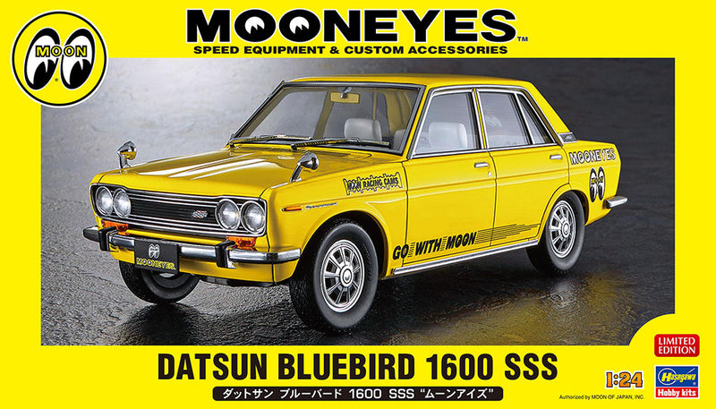 Hasegawa Models 20616  Datsun Bluebird 1600 SSS “Mooneyes” 1:24 SCALE MODEL KIT