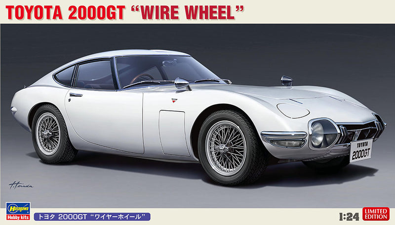 Hasegawa Models 20617 Toyota 2000GT “Wire Wheel” 1:24 SCALE MODEL KIT