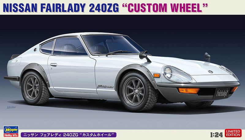 Hasegawa Models 20618 Nissan Fairlady 240ZG “Custom Wheel” 1:24 SCALE MODEL KIT
