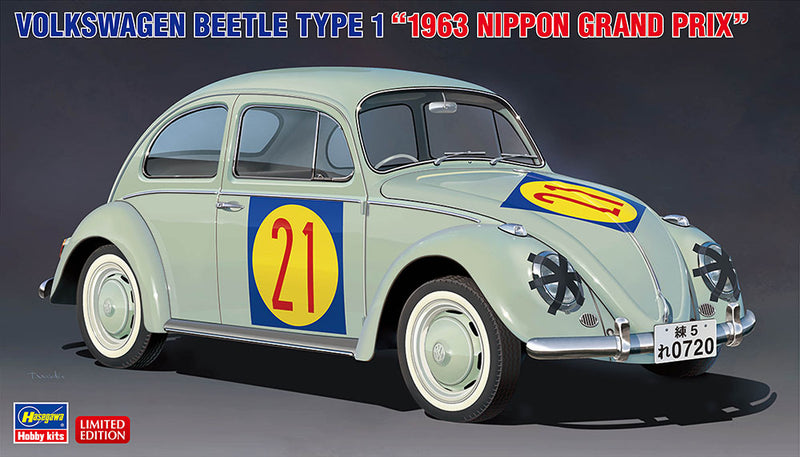 Hasegawa Models 20623 Volkswagen Beetle “1963 Japan Grand Prix” 1:24 SCALE MODEL KIT