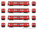 Rapido 206501 HO Toronto G-Class Subway A-B-B-A Set - Sound and DCC -- Toronto Transit Commission
