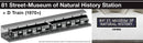 PREORDER Rapido HO 209897 2 Unpowered Budd R32 Subway Cars & Lighted Station Display Set Locomotive Assembled, 81st-Museum Station + D Train