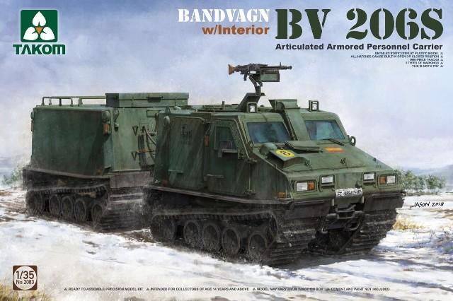 Takom Models - 2083 Bandvagn BV206S Articulated Armored Personnel Carrier w/Interior (New Tool) Kit