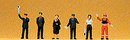 Preiser N 79060 89N Railroad Personnel, 1989 (6)