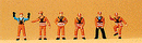Preiser N 79062 Railroad Personnel, 1989 Shunters (6)
