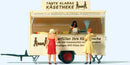 Preiser HO 10750 Cheese Concession Trailer with Accessories, German Lettering