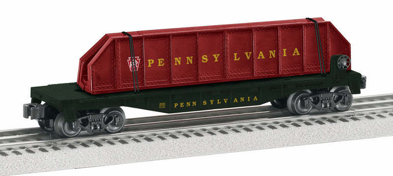 Lionel O 2128200 Girder Bridge Flat Car, Pennsylvania Railroad