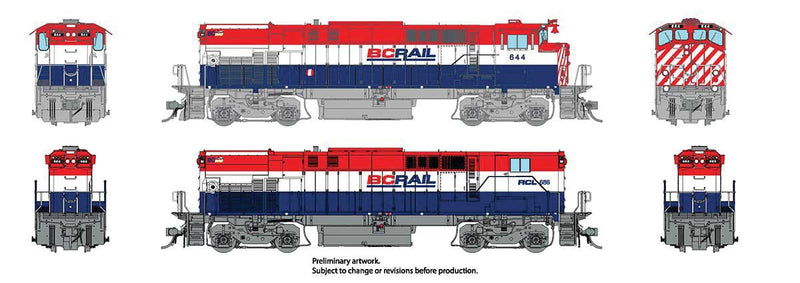 Rapido 33533 HO Montreal Locomotive Works MLW M420 - M420B Set - Sound and DCC -- British Columbia Railway