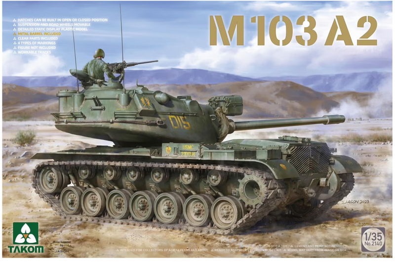 Takom Models - 2140 - 1:35 M103A2