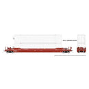 PREORDER Rapido 401057 HO Gunderson 53' Husky Stack Well Car 3-Pack with 6 Containers - Ready to Run -- Canadian Pacific (red, white/red stripe)