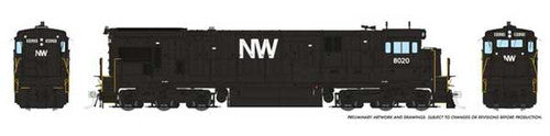 Rapido HO 42024 GE C30-7, Norfolk & Western