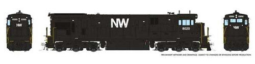Rapido HO 42021 GE C30-7, Norfolk & Western