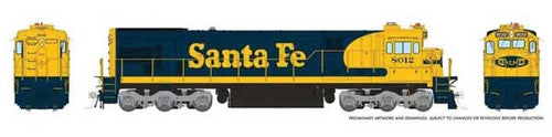 Rapido HO 42004 GE C30-7, Santa Fe