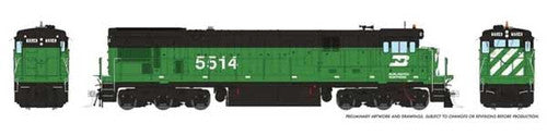 Rapido HO 42505 GE C30-7 ESU Lok, Burlington Northern
