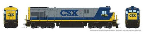 Rapido HO 42513 GE C30-7 ESU Lok, CSX