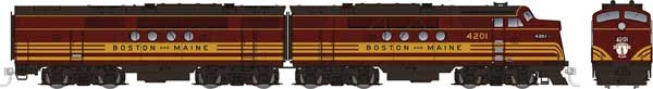 PREORDER Rapido HO 53010 EMD FT A-B Set Boston & Maine