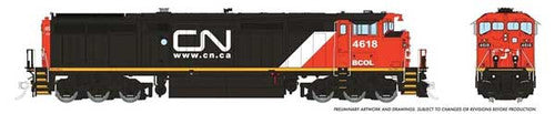 Rapido HO 24022 GE Dash 8-40CM, Canadian National BCOL