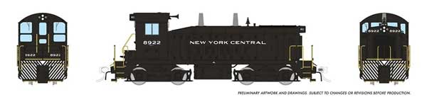 PREORDER Rapido HO 27090 EMD SW9, New York Central
