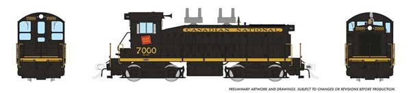 PREORDER Rapido HO 27572 EMD SW9 ESU Lok, Canadian National