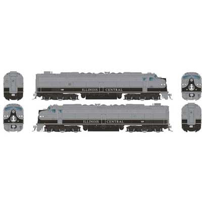 Rapido HO 28317 Rebuilt EMD E8A-E8A with Head-End Power HEP Set, Illinois Central