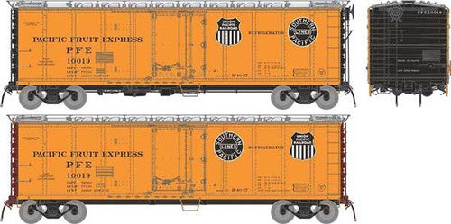 Rapido HO 196001 Class R-40-27 Steel Reefer, Pacific Fruit Express Set