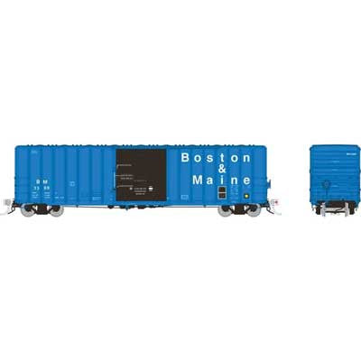 Rapido HO 198001 Pacific Car & Foundry 5241 Cubic Foot 50' Boxcar, Boston & Maine Set