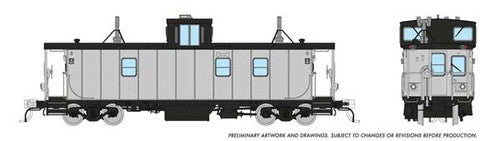 Rapido HO 166099 Hawker-Siddeley Caboose, Devco Undecorated