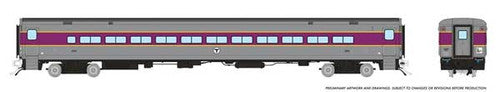Rapido HO 128544 P-S Comet Commuter Coach, Boston MBTA