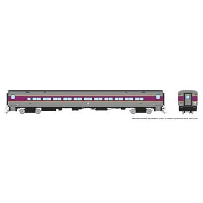 Rapido HO 128546 P-S Comet Commuter Coach, Boston MBTA