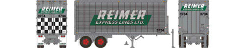 Rapido HO 403082 26' Can-Car Dry Van Trailer, Reimer Trucking