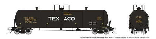 Rapido HO 135020A Procor GP20 20,000-Gallon Tank Car, Texaco UTLX