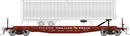 Rapido HO 138017A Class F30D 50' TOFC Flatcar with Random Trailer, Trailer-Train TTX