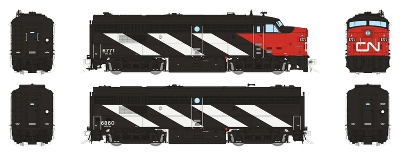 PREORDER Rapido HO 21611 MLW FPA-4 & FPB-4 Set, Canadian National