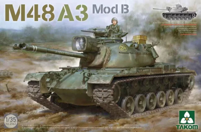 Takom Models - 2162 - 1:35 - M48A3 Mod B Tank Kit