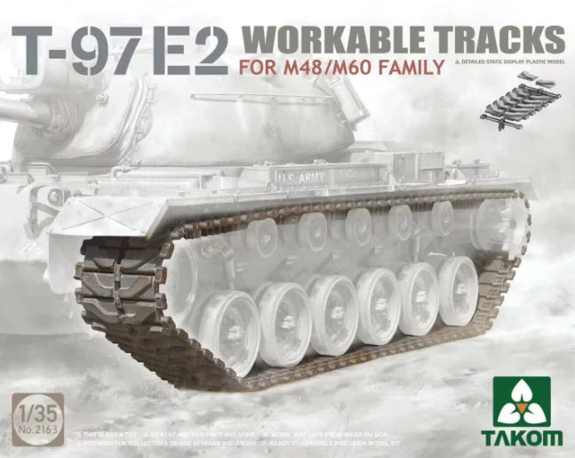 Takom Models - 2163 - 1:35 - T-97E2 Workable Tracks for M48/M60 Family Kit