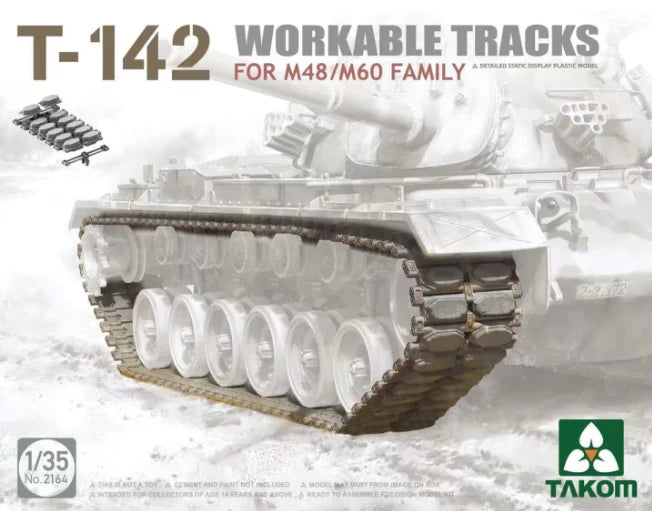 Takom Models - 2164 - 1:35 -T-142 Workable Tracks for M48/M60 Family Kit