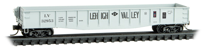 Micro-Trains 046 00 480 50' Gondola, Fishbelly Side, w/ Drop Ends, Lehigh Valley