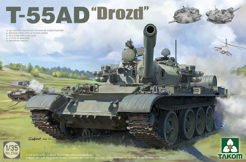 Takom Models - 2166 - 1:35 -T-55AD "Drozd" (Thrush) Kit