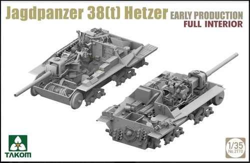 Takom Models - 2170 - 1:35 -Jagdpanzer 38(t) Hetzer EARLY w/ Full Interior