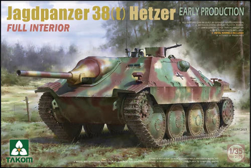 Takom Models - 2170 - 1:35 -Jagdpanzer 38(t) Hetzer EARLY w/ Full Interior