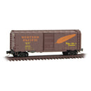 Micro-Trains 500 00 117 40' Standard Box Car, Single Door (14100), Western Pacific