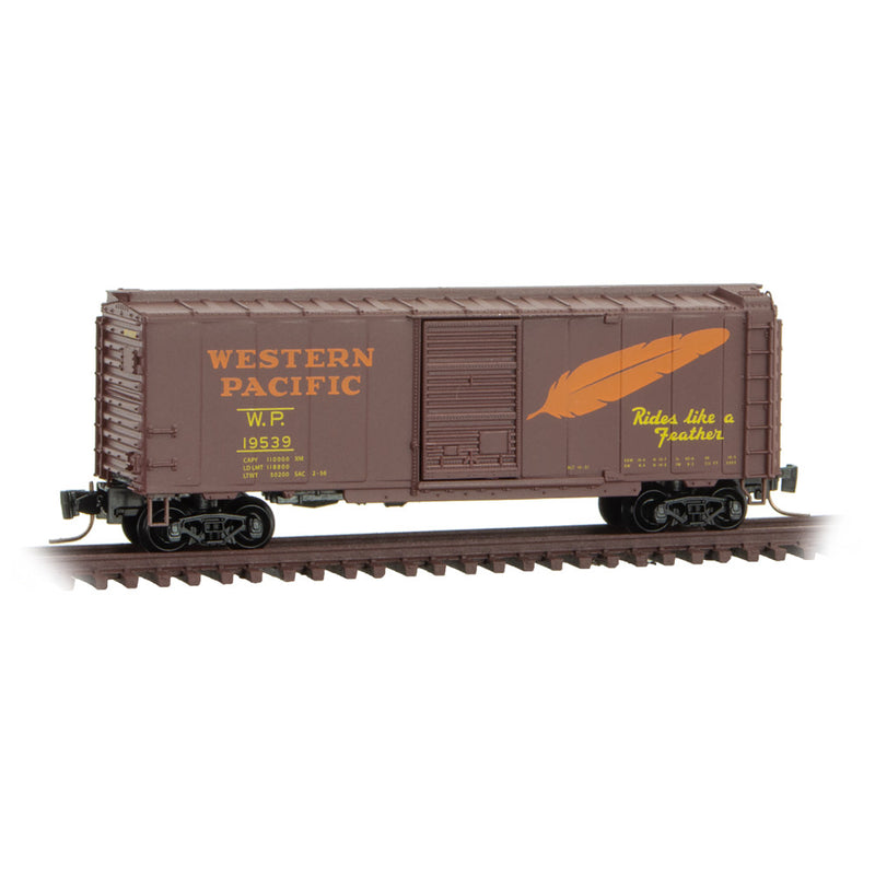 Micro-Trains 500 00 117 40' Standard Box Car, Single Door (14100), Western Pacific