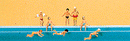 Preiser N 94N 79091 Recreation & Sports, Children at the Pool
