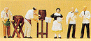 Preiser HO 210 People Working, Innkeeper, Waiter & Waitress